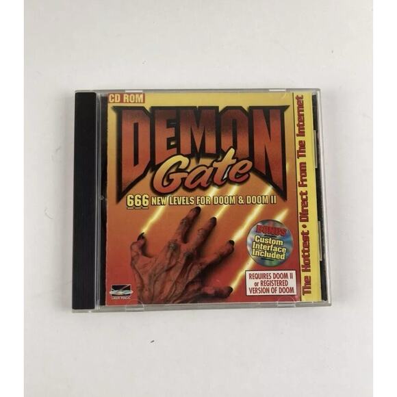 Vintage PC Game Expansion - Demon Gate (PC, 1995) for Doom and Doom 2 New Levels - Picture 1 of 4